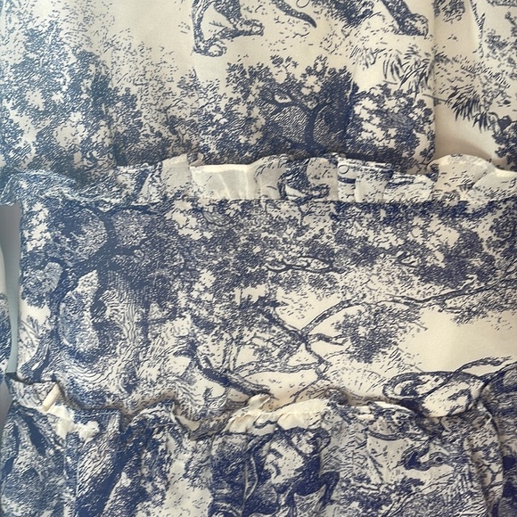 Toile Print Mini Dress - Picture 5 of 9